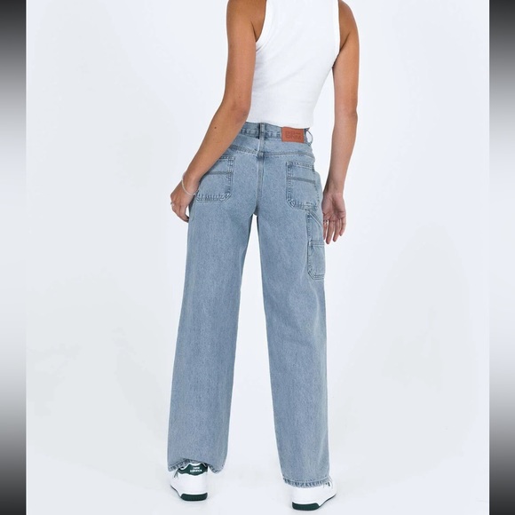 Tami Cargo Jeans Mid Wash Denim by Princess Polly - Picture 9 of 9